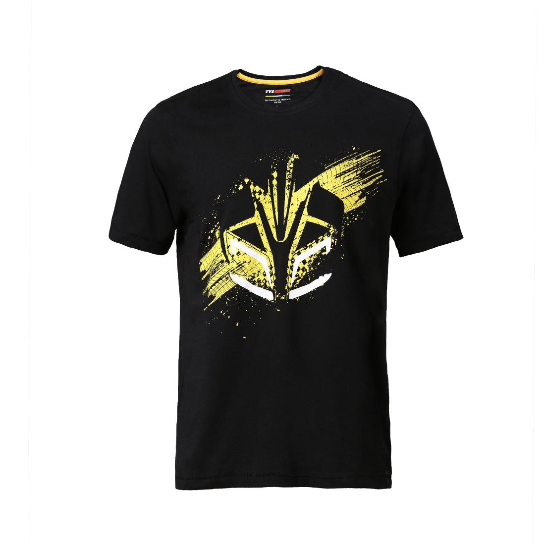  TVS Racing Arsenal Black Cyborg Crew neck T Shirt