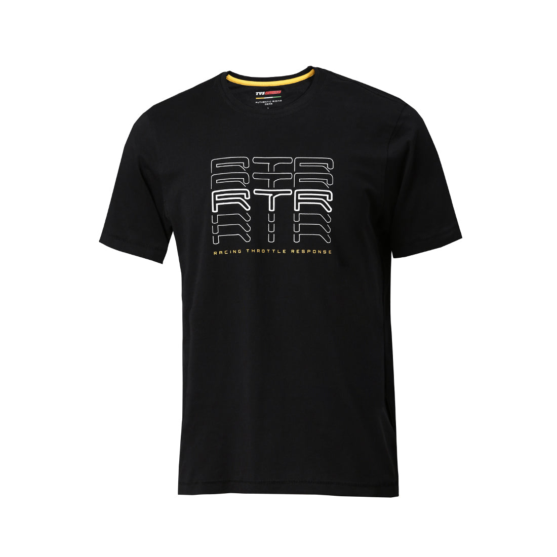  TVS Racing Arsenal Black RTR Crew neck T Shirt