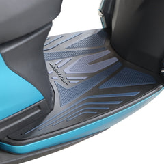TVS Floor Mat for New Jupiter 110, Black and Blue